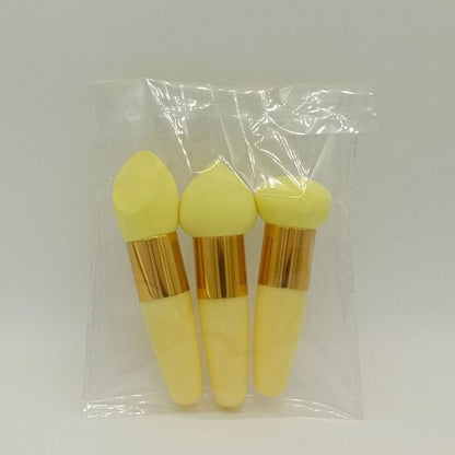 3Pcs Women Mushroom Head Brush Set