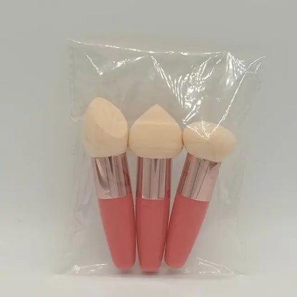 3Pcs Women Mushroom Head Brush Set